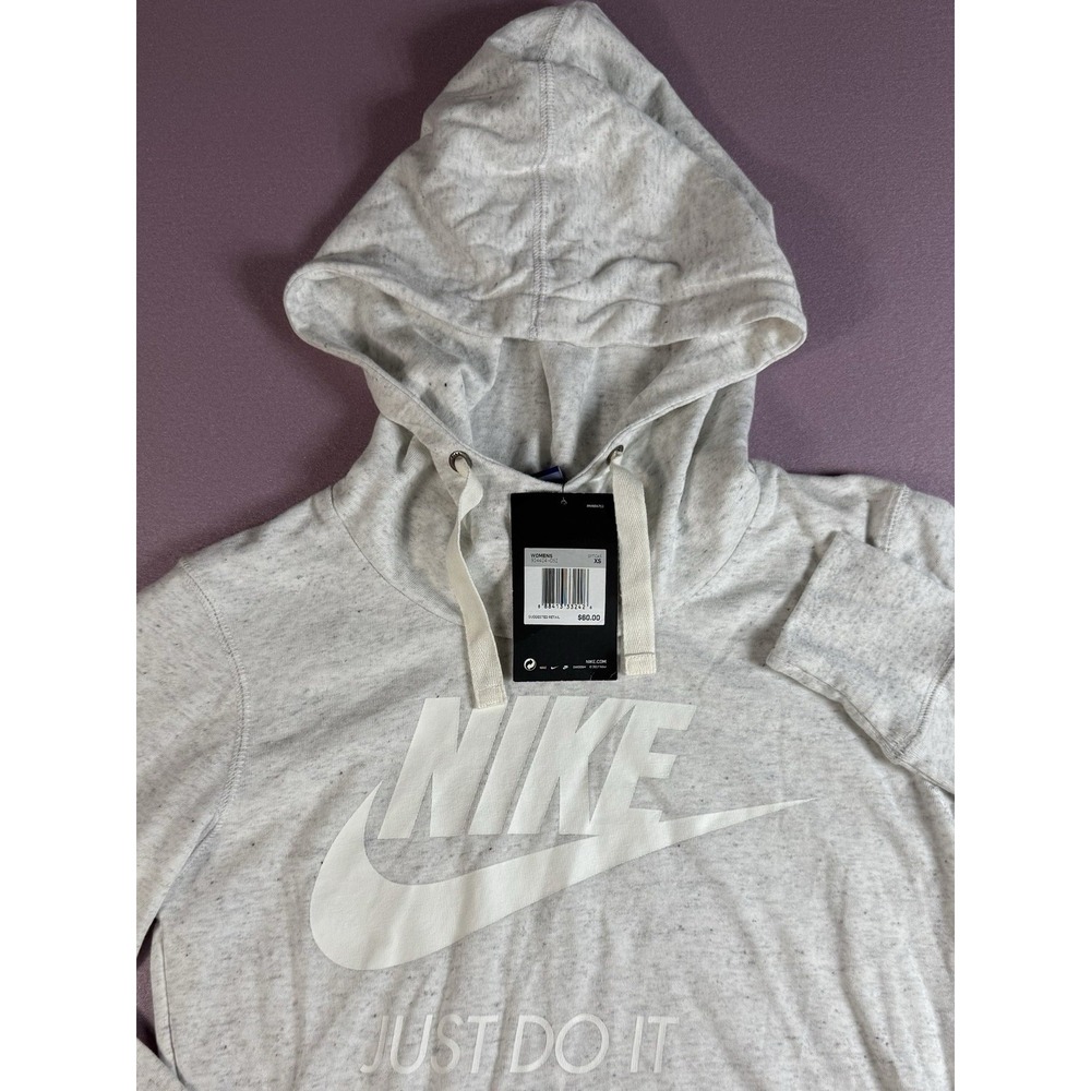 Nike Womens XS Pullover Hoodie Lightweight Gray NWT